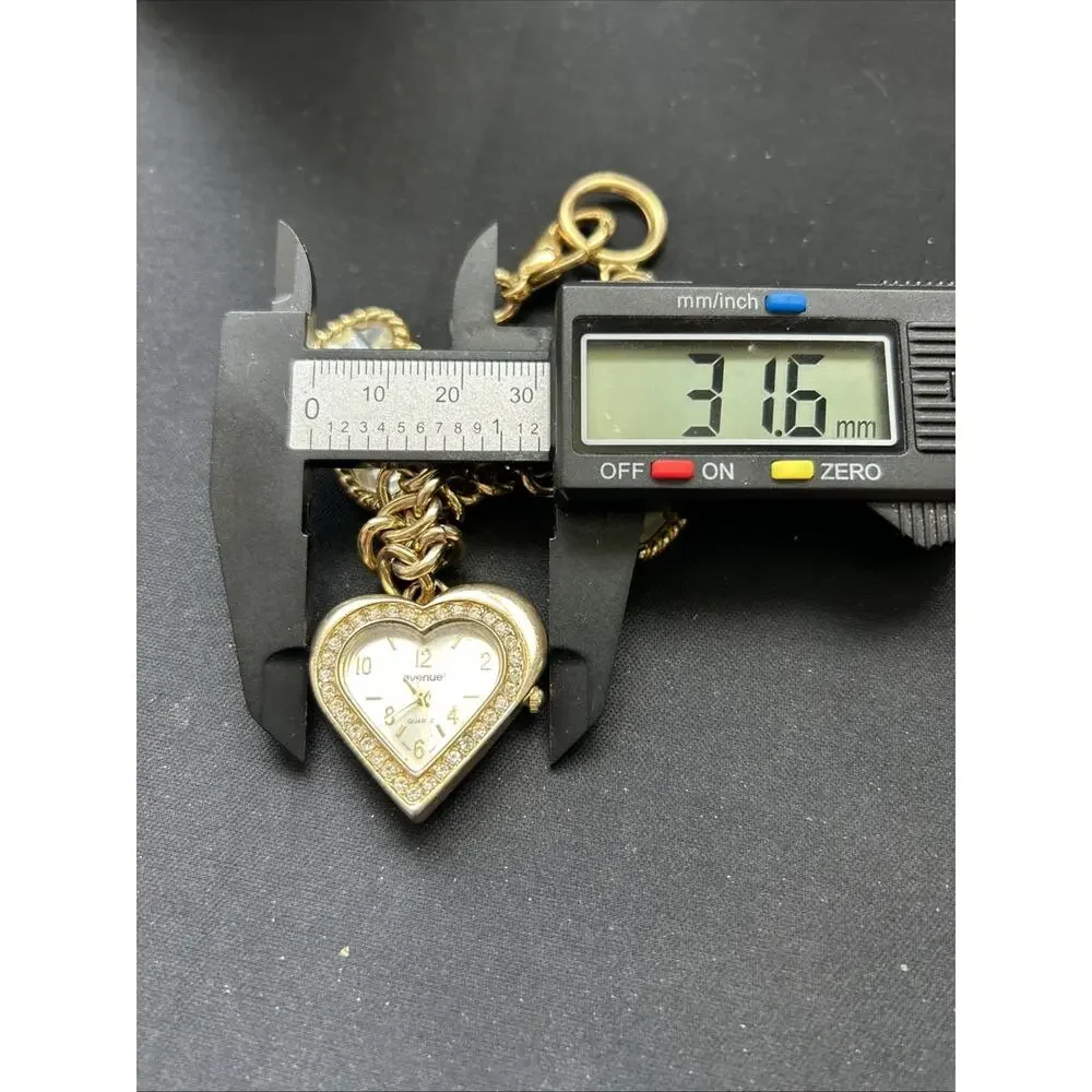 Avenue Heart Shaped Charm And Case Women’s Quartz Watch
